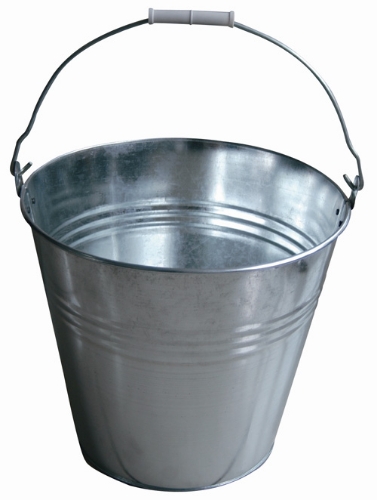 Picture of Zink plated bucket 12 L (steel 0.61 mm)