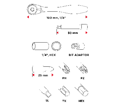 Picture of Bit set 26 pcs.