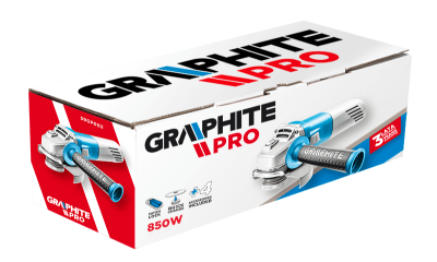 Изображение Шлифмашина угловая GRAPHITE Pro, 850 Вт, диск 125мм