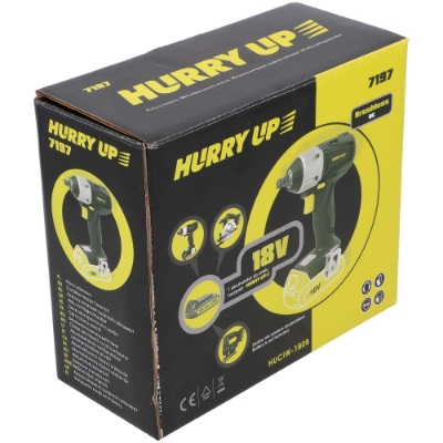 Attēls Akumulatora triecienatslēga, 20V, 1/2", 280Nm, bezoglīšu motors (bez akumulatora)