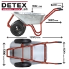 Picture of Wheelbarrow DETEX D-22, 85L. Max.-220 kg