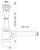 Picture of E trap with nut 1'1/4 x 32mm