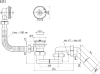 Изображение Сифон для ванны с переливом 1 1/2'x40-50