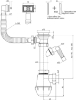 Изображение Сифон для кухонной мойки 1 1/2' 40 мм