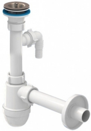 Picture of Siphon 1 1/4 "* 32 mm with a tap for washing machine and a rigid pipe 200mm