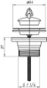 Изображение Слив для раковины 1'1/4 x 65mm, с пробкой