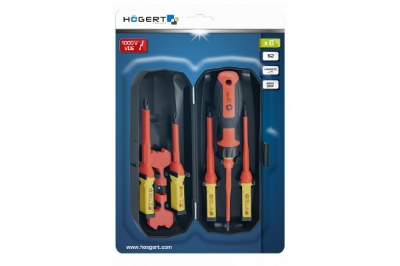 Picture of 8- piece insulated screwdriver set, 1000 V