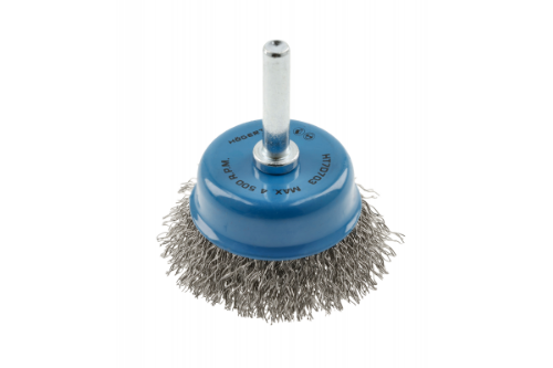 Picture of End brush with arbor 75 mm, stainless steel wire 0,3 mm