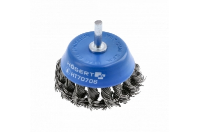 Picture of End brush with arbor 75 mm, stainless steel wire 0,5 mm