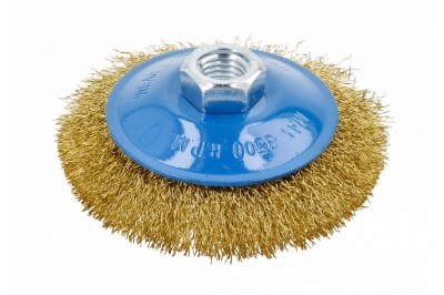 Picture of Knot wheel brush 100 mm, M14, brass wire 0,3 mm