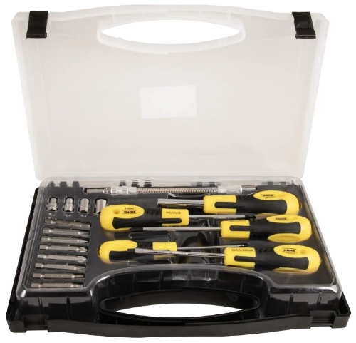 Picture of Screwdriver and bit set 18 pcs.