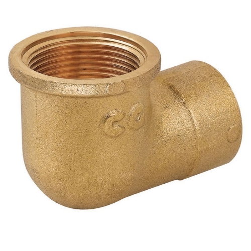 Picture of Reduced brass elbow 1/2"x3/4" 90° FF