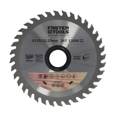 Picture of Circular saw blades 125x22.2mm, 36 teeth