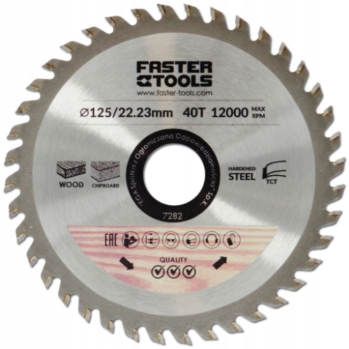 Picture of Circular saw blades 125x22.2 mm, 40 teeth