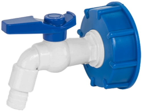 Picture of IBC set - S60x6 adaptor with 3/4'' PVC tap with 1/2'' hose outlet