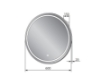 Picture of Mirror cabinet with LED lighting Vento d60