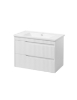 Picture of Bathtub cabinet  Florence with washbasin 60 white matt