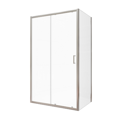 Attēls Dušas durvis VENTO Asti 110X195 cm, stikls 6mm Easy Clean caurspīdīgs, hromēts profils