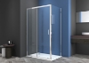 Picture of Shower door VENTO Asti 110X195 cm, clear Easy Clean glass 6mm,  chrome profile