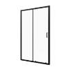 Picture of Shower door VENTO Asti 120X195 cm, clear Easy Clean glass 6mm,  black profile