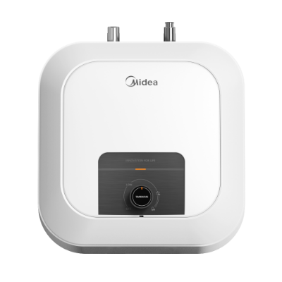 Attēls Ūdens sildītājs Midea Lume Xpress 10L zem izlietnes