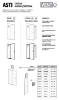 Picture of Shower door VENTO Asti 120X195 cm, clear Easy Clean glass 6mm,  black profile