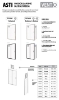 Picture of Shower door VENTO Asti 120X195 cm, clear Easy Clean glass 6mm,  black profile