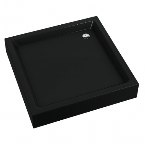 Attēls Dušas paliktnis Vento kvatrāta 90X90X16 melns