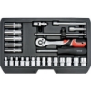 Picture of Socket set 25 pcs., 1/4'