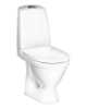 Picture of WC Gustavsberg Nautic 1510, horizontal outlet, Hygienic Flush, 2/4 l, with SC/QR seat cover, C+ coating, white
