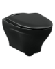Picture of WC Gustavsberg Estetic 8330 Rimless, wall-mounted, with SC/QR seat cover, C+ coating, black