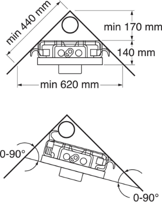 Attēls Iebūvējamais rāmis Gustavsberg Trimont XS 4.5/3l