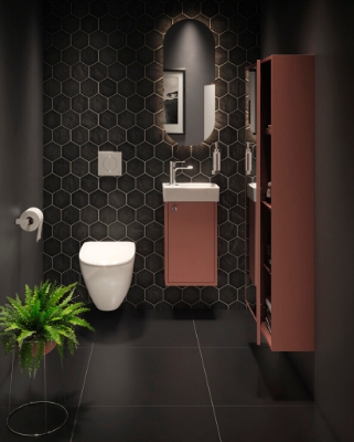 Attēls Tualetes pods Gustavsberg New Nautic 1530, stiprināms pie sienas, Hygienic Flush, ar SC/QR vāku, balts