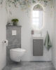Изображение Tualetes pods Gustavsberg New Nautic 1530, stiprināms pie sienas, Hygienic Flush, ar SC/QR vāku, balts
