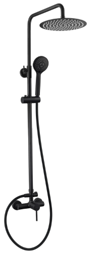 Picture of Shower faucet Vento Verona with top and hand shower black