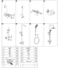 Picture of Shower and bath faucet Vento Verona with top and hand shower with spout chrome