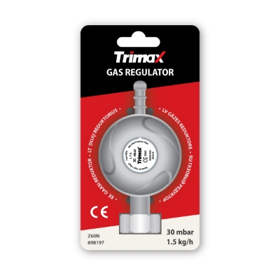 Picture of Gas regulator, 30 mbar, 1.5 kg/h