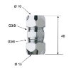 Picture of Coupling 10x10 chrome